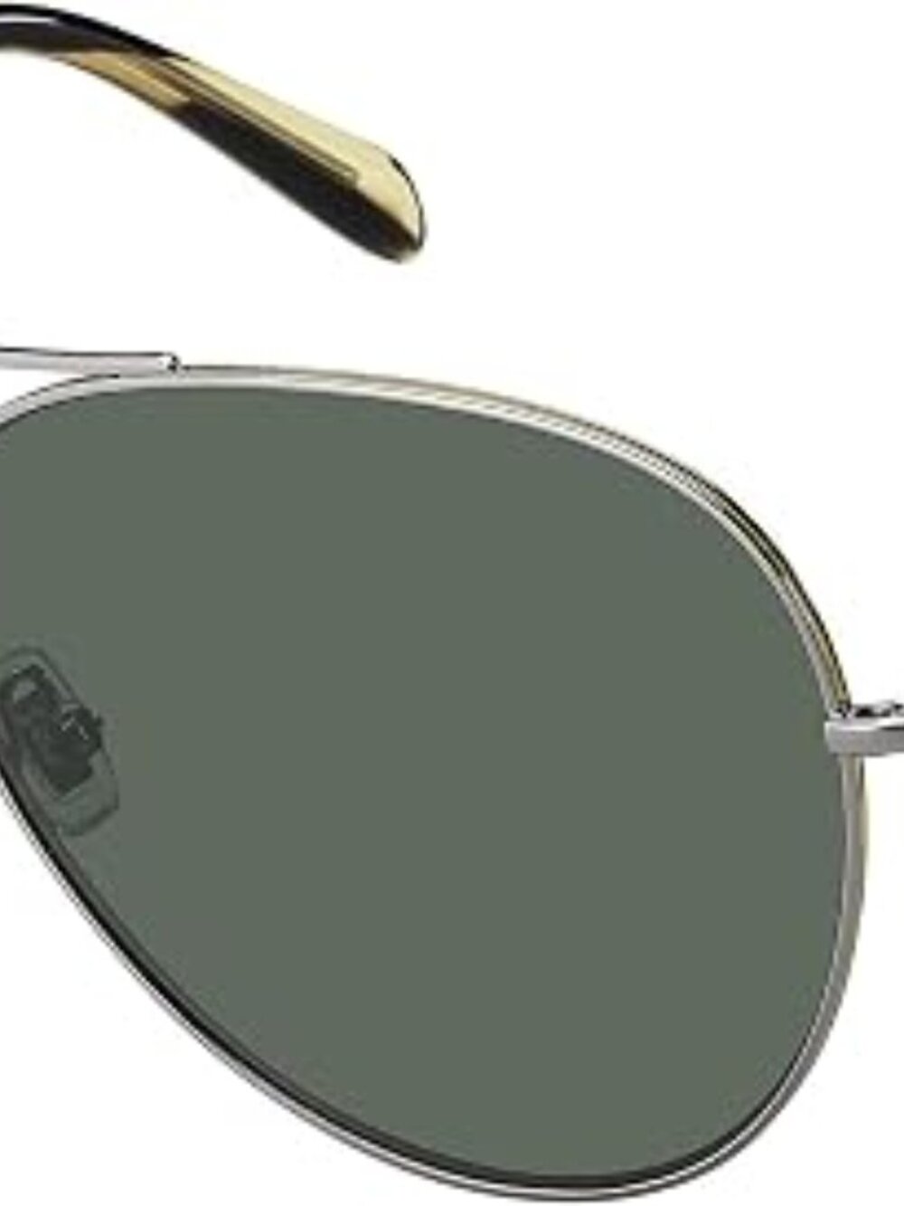 Fossil Trace Aviator Sunglasses FOS3104 (Ruthenium, QT Green) 06LB